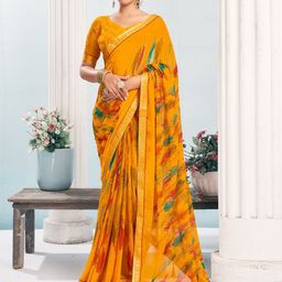 KALINI Pure Chiffon Printed Abstract Saree-38