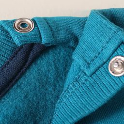 Kookie Kids Terry Knit Full Sleeves Winter Wear T-Shirt & Lounge Pant Set With Text Print - Teal Blue-image-93