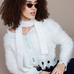 Roadster Boucle Woollen Crop Cardigan-image-82