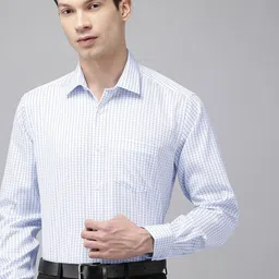 Van Heusen Custom Checked Pure Cotton Formal Shirt-picture-20