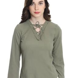 DODO & MOA Green Regular Fit Top-image-95