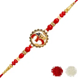 MEIRA JEWELLERY 3-Pcs Rakhi With Roli Chawal & Greeting Card-image-34