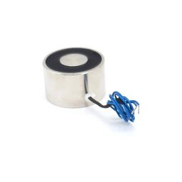 DC 24V Lifting Solenoid Electromagnet P40/20 Lifting Electromagnet - 30KG Holding Solenoid For Automation - RS2951 DC 24V Lifting Solenoid Electromagnet P40/20 Lifting Electromagnet - 30KG Holding Solenoid For Automation - RS2951 image 2