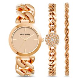 Anne Klein AKB4000RGST Analog Watch for Women with 2 Bracelet-36