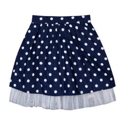 Budding Bees Kids Navy Printed Skirt-picture-33