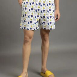 Bewakoof White Cotton Regular Fit Printed Boxers-image-10