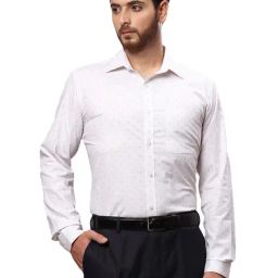 Raymond White Slim Fit Printed Shirt-picture-43