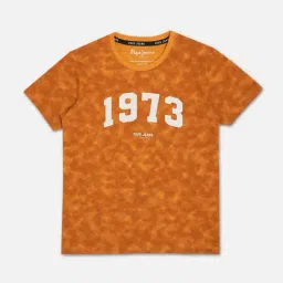 Pepe Jeans Kids Orange Printed T-Shirt-picture-17