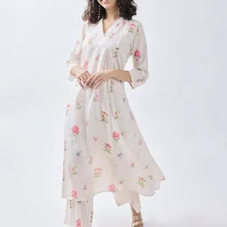 TOOCHKI Women Floral Printed Regular Kurta with Palazzos-picture-11