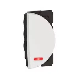 Legrand Arteor 6A 1 Way Round White Switch With Indicator (Middle) 5733 03 (Pack of 20)-14