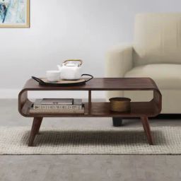 Sleepyhead Peep Teak Brown Sheesham Wood Rectangular Coffee Table with Storage-26