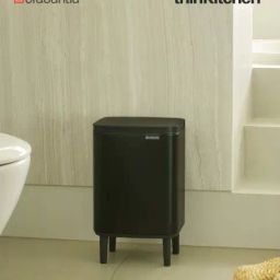 Brabantia Black Alloy Bo Waste Bin (4 L)-28