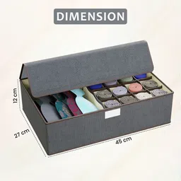 aura Kuber Industries Grey Set of 1 Regular Drawer Organiser Organisers image 3