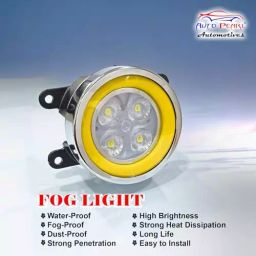 Auto Pearl DRL Fog Lamp Chrome Ring with Wiring Kit Assembly Compatible For Honda idtec New image 2