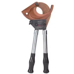 Malfah Enterprises 75 mm (3 inch) High Carbon Steel Black & Brown Ratchet Type Cable Cutter, DELI DL-J75-image-60