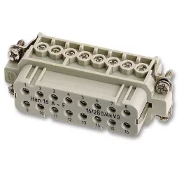 Harting Heavy Duty Connector Inserts / Modules INSERT, FEMALE, HAN A, 16+E WAY, SCREW, 0920 016 2812-picture-39
