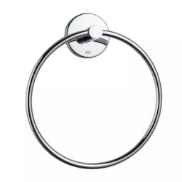 GENERIC Towel Ring Round S.S. Chrome Finish Wall Mounted for Bathrooms, Toilets, ID_SS_079-image-1