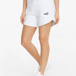 Puma White High Rise Shorts-image-94