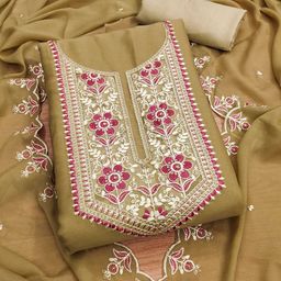 LeeliPeeri Designer Embroidered Unstitched Dress Material-picture-47