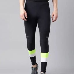 Woods Black Regular Fit Colour-Block Sports Tights-picture-15
