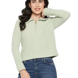 MADAME Green Regular Fit Top-picture-35