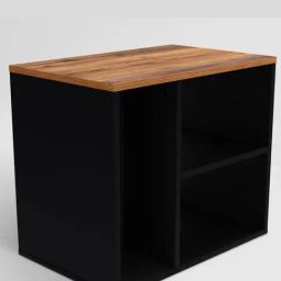 Godrej Interio Gracia Engineered Wood Corner Table Finish Color - Brown, Knock Down image 2