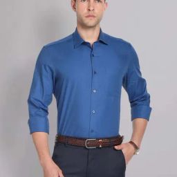 AD by Arvind Royal Blue Regular Fit Shirt-picture-42