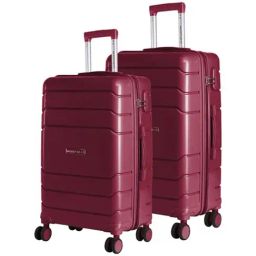 Nasher Miles Lisbon Polypropylene Champagne Hardsided Luggage Set Bag(65&75cm)-picture-42