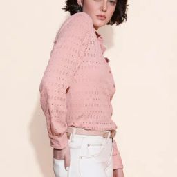 Vero Moda Light Pink Self Design Shirt-picture-47