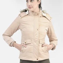 Crimsoune Club Beige Regular Fit Puffer Jacket-9