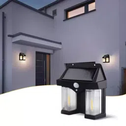 GIGAWATTS Solar Wall Light Dual Core Wireless Dusk to Dawn Motion Sensor Sconce Lamp IP65, CL-228 image 2