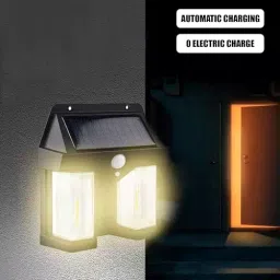 GIGAWATTS Solar Wall Light Dual Core Wireless Dusk to Dawn Motion Sensor Sconce Lamp IP65, CL-228 image 3