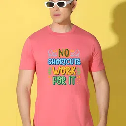KaamBhari Graphic Printed Round Neck Pure Cotton Regular Fit T-shirt-picture-47