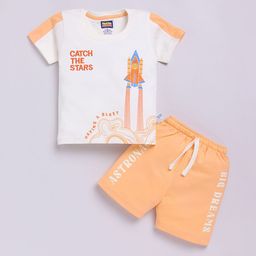 Nottie Planet Boys Printed Round Neck Pure Cotton T-Shirt With Shorts-image-46