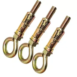 GENERIC 12 mm Anchor Round Close Brass Hook Golden (Pack of 4 Pcs)-5