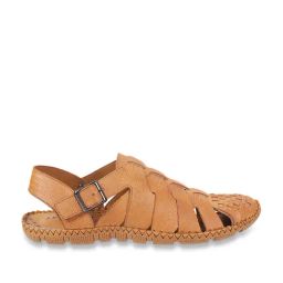 J. Fontini by Mochi Men's Tan Back Strap Sandals-image-53