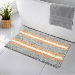 GBL COLLECTION Silver Super Water Absorbent Bath Rugs-24