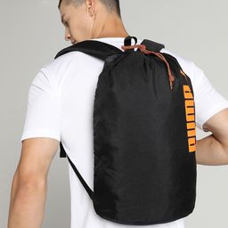 Puma Unisex Black Brand Logo Day Backpack-12