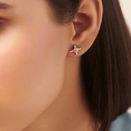 Shaya 92.5 Sterling Silver Counting Stars Earrings for Women-picture-10