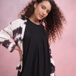 DressBerry Pleated A-Line Dress-image-51