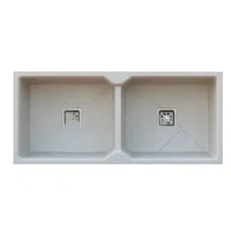 Rigwell Lifetime 37x18x8 inch Matt Finish Quartz Double Bowl Kitchen Sink, RL3718QRTZ-image-82