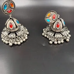 Bareilyy Contemporary Jhumkas Earrings-37