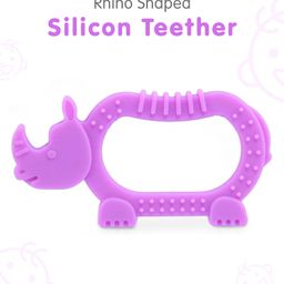 fab n funky Rhino  Shaped Silicon Teether -Purple-picture-10
