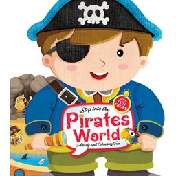 Step into the Pirates World - Activity and Colouring Fun Book for Age 4+-20