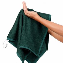 Doctor Towels Pack Of 2 Banana Cotton Hand Towels - Bottle Green-18