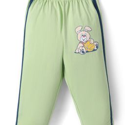 Tango Single Jersey Knit Full Length Track Pant with Bunny Print - Light Green-image-45