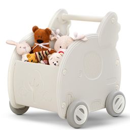 Baybee 2 in 1 Baby Push Walker & Shopping Cart for Kids with Pretend Play Toys with Grip Handle (White)-19