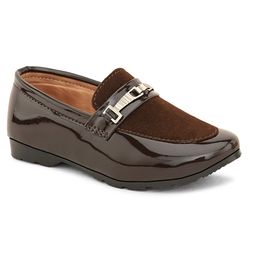 Stefens Metal Applique Detailed Loafers - Brown-image-93