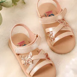 Kicks & Crawl Butterfly Applique Detailed With Velcro Closure Sandals - Pink-picture-24