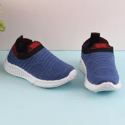 Jazzy Juniors Coloured Blocked Slip On Sneakers - Blue-picture-2